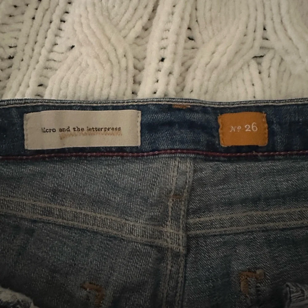 Anthropologie Pilcro Dark Blue Denim Shorts - Picture 2 of 4
